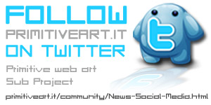 Primitive art social media on twitter